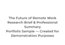 conduct research and write professional briefs and summaries
